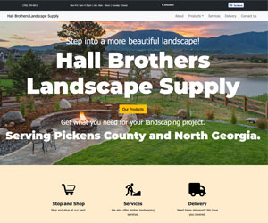 Hall Brothers Landscape Supply Website