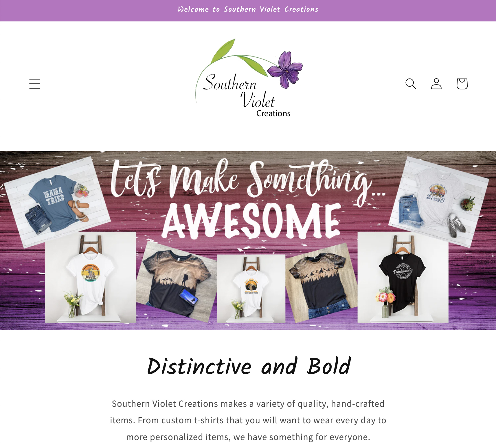 Southern Violet Creations Website